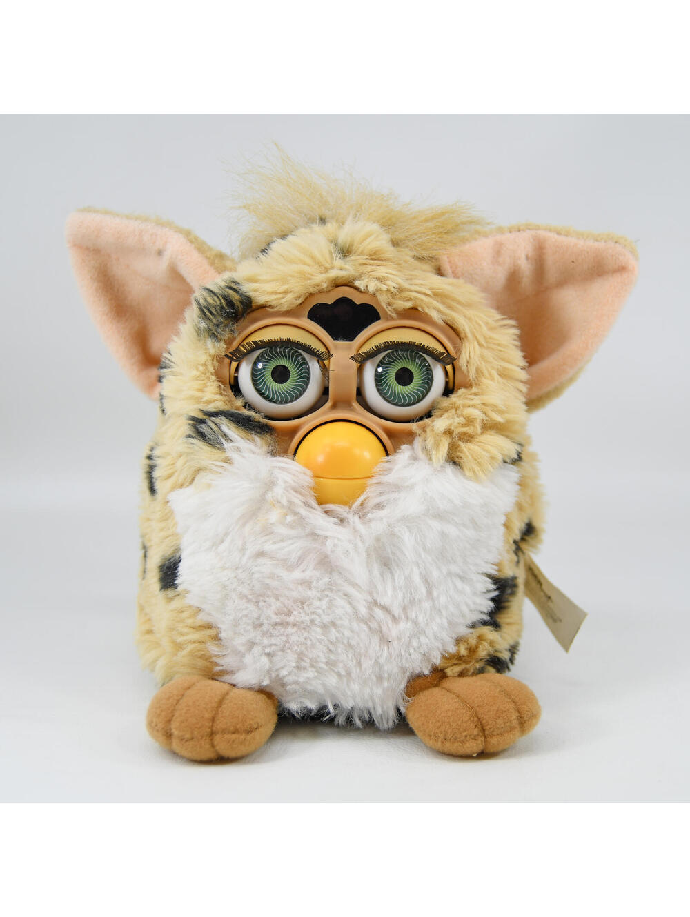 Vintage 1999 Furby Spotted Cheetah Green Eyes Tiger Electronics Working 70-800